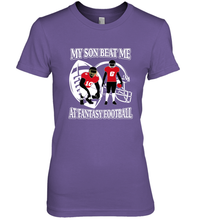 Load image into Gallery viewer, Son Beat Me Fantasy Football Team Draft Women's Premium T-Shirt
