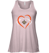 Load image into Gallery viewer, NFL New Orleans Saints Heart Love Football Women's Racerback Tank
