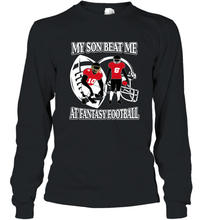 Load image into Gallery viewer, Son Beat Me Fantasy Football Team Draft Long Sleeve T-Shirt
