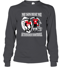 Load image into Gallery viewer, Son Beat Me Fantasy Football Team Draft Long Sleeve T-Shirt
