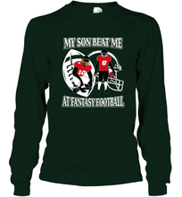 Load image into Gallery viewer, Son Beat Me Fantasy Football Team Draft Long Sleeve T-Shirt
