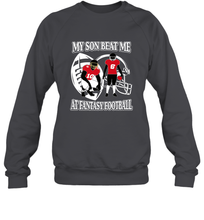 Load image into Gallery viewer, Son Beat Me Fantasy Football Team Draft Crewneck Sweatshirt
