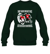 Load image into Gallery viewer, Son Beat Me Fantasy Football Team Draft Crewneck Sweatshirt
