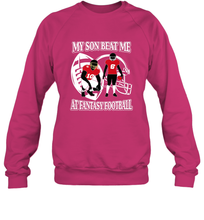 Load image into Gallery viewer, Son Beat Me Fantasy Football Team Draft Crewneck Sweatshirt
