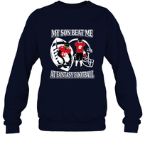 Load image into Gallery viewer, Son Beat Me Fantasy Football Team Draft Crewneck Sweatshirt
