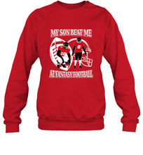 Load image into Gallery viewer, Son Beat Me Fantasy Football Team Draft Crewneck Sweatshirt
