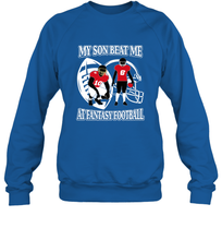 Load image into Gallery viewer, Son Beat Me Fantasy Football Team Draft Crewneck Sweatshirt
