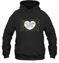 Load image into Gallery viewer, Autism Support Educate Advocate Autism Awareness T shirt Hooded Sweatshirt

