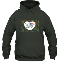 Load image into Gallery viewer, Autism Support Educate Advocate Autism Awareness T shirt Hooded Sweatshirt
