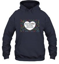 Load image into Gallery viewer, Autism Support Educate Advocate Autism Awareness T shirt Hooded Sweatshirt
