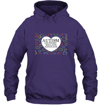 Load image into Gallery viewer, Autism Support Educate Advocate Autism Awareness T shirt Hooded Sweatshirt
