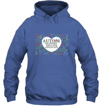 Load image into Gallery viewer, Autism Support Educate Advocate Autism Awareness T shirt Hooded Sweatshirt
