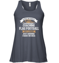 Load image into Gallery viewer, Flag Football Coach Funny Coaching Saying Team Gift Women's Racerback Tank
