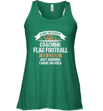 Load image into Gallery viewer, Flag Football Coach Funny Coaching Saying Team Gift Women's Racerback Tank
