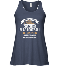 Load image into Gallery viewer, Flag Football Coach Funny Coaching Saying Team Gift Women's Racerback Tank
