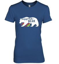 Load image into Gallery viewer, Mama Bear Autism t shirt Autism Awareness Month Women's Premium T-Shirt
