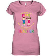 Load image into Gallery viewer, They Call Me Teacher School Kids Fun Appreciation Women's V-Neck T-Shirt
