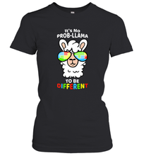 Load image into Gallery viewer, It's No Prob llama To Be Different Shirt _ Autism Gift Women's T-Shirt
