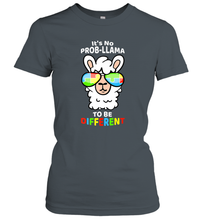 Load image into Gallery viewer, It's No Prob llama To Be Different Shirt _ Autism Gift Women's T-Shirt
