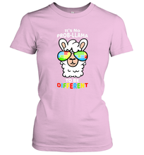 Load image into Gallery viewer, It's No Prob llama To Be Different Shirt _ Autism Gift Women's T-Shirt
