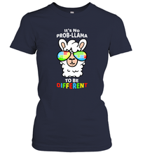 Load image into Gallery viewer, It's No Prob llama To Be Different Shirt _ Autism Gift Women's T-Shirt
