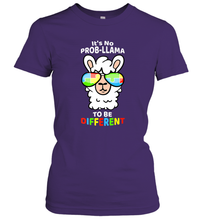 Load image into Gallery viewer, It's No Prob llama To Be Different Shirt _ Autism Gift Women's T-Shirt
