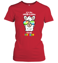Load image into Gallery viewer, It's No Prob llama To Be Different Shirt _ Autism Gift Women's T-Shirt
