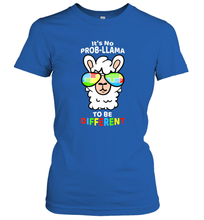 Load image into Gallery viewer, It's No Prob llama To Be Different Shirt _ Autism Gift Women's T-Shirt
