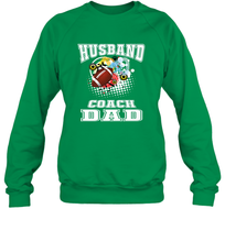 Load image into Gallery viewer, Husband Coach Dad Football Family Sports Team Game Crewneck Sweatshirt
