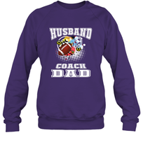 Load image into Gallery viewer, Husband Coach Dad Football Family Sports Team Game Crewneck Sweatshirt
