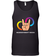 Load image into Gallery viewer, Neurodiversity Rocks Shirt Brain Autism Awareness Men's Tank Top
