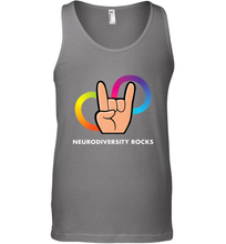 Load image into Gallery viewer, Neurodiversity Rocks Shirt Brain Autism Awareness Men's Tank Top
