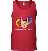 Load image into Gallery viewer, Neurodiversity Rocks Shirt Brain Autism Awareness Men's Tank Top
