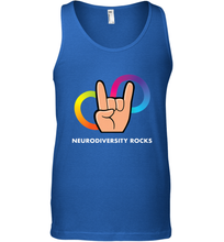 Load image into Gallery viewer, Neurodiversity Rocks Shirt Brain Autism Awareness Men's Tank Top

