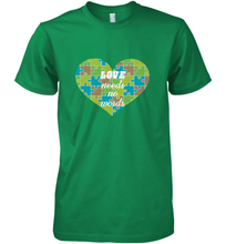 Load image into Gallery viewer, Love needs no words Autism Awareness DayT shirt Men's Premium T-Shirt
