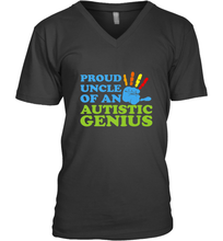 Load image into Gallery viewer, Autism Awareness Shirts Uncle Awareness Month Men's V-Neck
