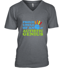 Load image into Gallery viewer, Autism Awareness Shirts Uncle Awareness Month Men's V-Neck
