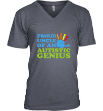 Load image into Gallery viewer, Autism Awareness Shirts Uncle Awareness Month Men's V-Neck
