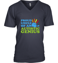 Load image into Gallery viewer, Autism Awareness Shirts Uncle Awareness Month Men's V-Neck
