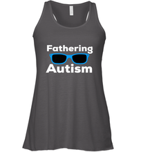 Load image into Gallery viewer, Fathering Autism Shades Women's Racerback Tank
