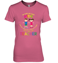 Load image into Gallery viewer, They Call Me Teacher School Kids Fun Appreciation Women's Premium T-Shirt

