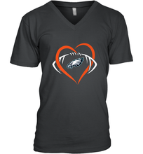 Load image into Gallery viewer, NFL Philadelphia Eagles Heart Love Football Men's V-Neck
