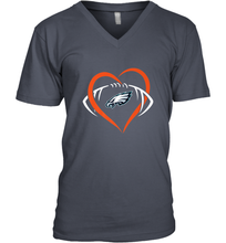 Load image into Gallery viewer, NFL Philadelphia Eagles Heart Love Football Men's V-Neck
