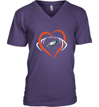 Load image into Gallery viewer, NFL Philadelphia Eagles Heart Love Football Men's V-Neck

