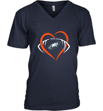 Load image into Gallery viewer, NFL Philadelphia Eagles Heart Love Football Men's V-Neck
