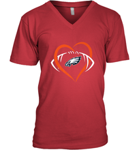 Load image into Gallery viewer, NFL Philadelphia Eagles Heart Love Football Men's V-Neck
