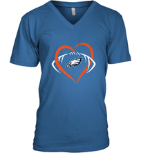 Load image into Gallery viewer, NFL Philadelphia Eagles Heart Love Football Men's V-Neck
