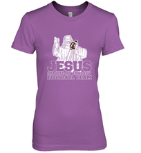 Load image into Gallery viewer, Jesus Drafted My Football Team Fantasy Football Draft Day Women's Premium T-Shirt
