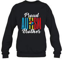 Load image into Gallery viewer, Proud Autism Brother Awareness Support Premium T Shirt Crewneck Sweatshirt
