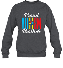 Load image into Gallery viewer, Proud Autism Brother Awareness Support Premium T Shirt Crewneck Sweatshirt
